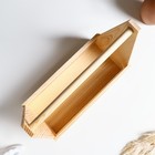 Кашпо деревянное 30×14×30 см "Таёжный", двухреечное, с ручкой, натуральный Дарим Красиво - Фото 3