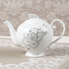 Набор керамический чайный "Эстет", 5 предметов: 4 кружки 100 мл, чайник 700 мл - Фото 4