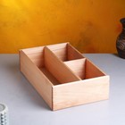 Ящик деревянный 20.5×34.5×10 см подарочный комодик - Фото 2