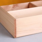 Ящик деревянный 20.5×34.5×10 см подарочный комодик - Фото 4
