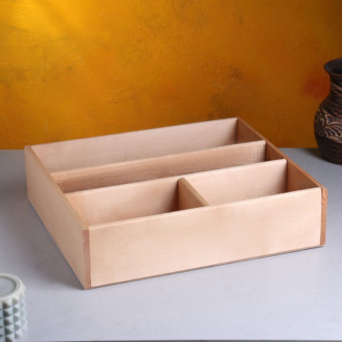 Ящик деревянный 34.5×30×10 см подарочный комодик - Фото 1