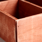Ящик деревянный 30×34.5×10 см подарочный комодик, брашированный - Фото 4