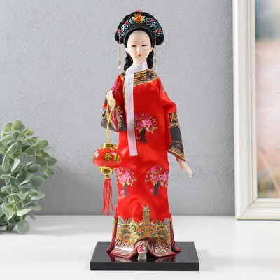 Кукла коллекционная «Китаянка в национальном платье», 28×12.5×12.5 см, МИКС
