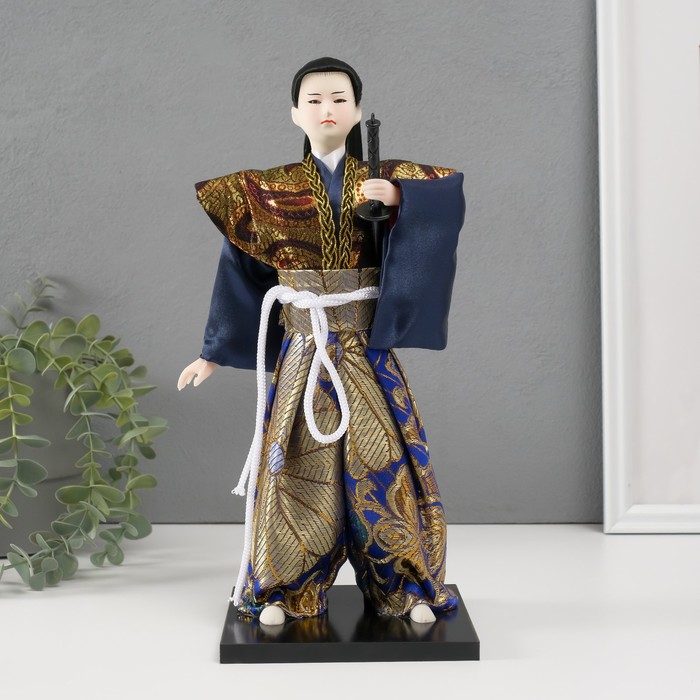 Кукла коллекционная &quot;Самурай с мечом&quot; 30х12,5х12,5 см