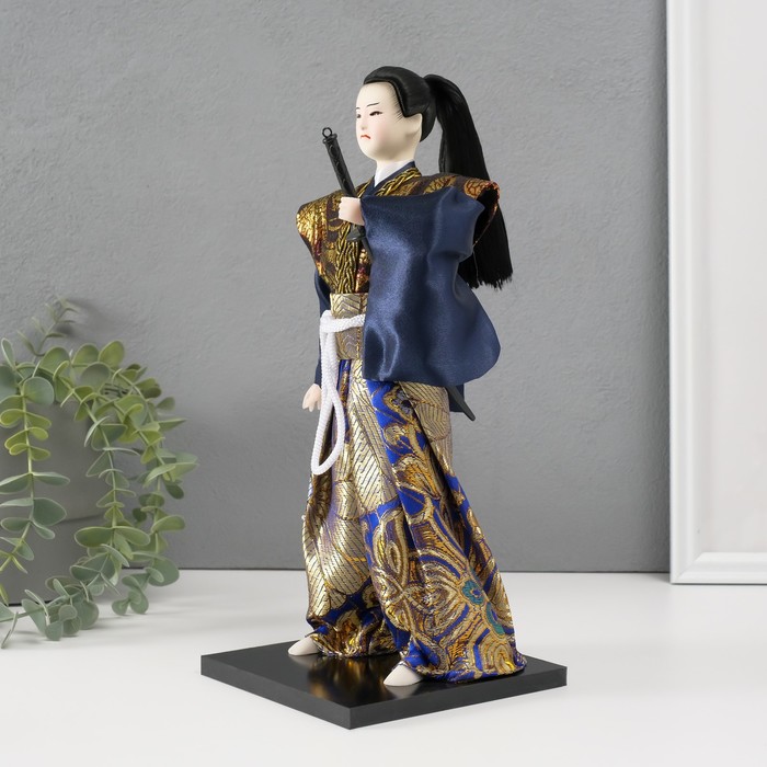 Кукла коллекционная "Самурай с мечом" 30х12,5х12,5 см - фото 1899569437