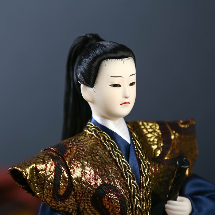Кукла коллекционная "Самурай с мечом" 30х12,5х12,5 см - фото 1899569439