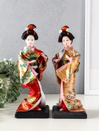 Кукла коллекционная «Гейша с веером», 27×9.5×9.5 см, МИКС - Фото 1