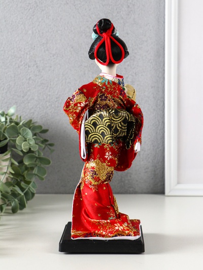 Кукла коллекционная «Гейша с веером», 27×9.5×9.5 см, МИКС