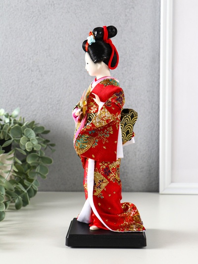 Кукла коллекционная «Гейша с веером», 27×9.5×9.5 см, МИКС