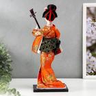 Кукла коллекционная «Гейша с музыкальным инструментом», 32×12.5×12.5 см - Фото 3