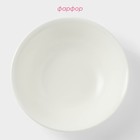 Тарелка глубокая Доляна White Label, 950 мл, d=20 см, фарфор, белая - Фото 2