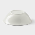 Тарелка глубокая Доляна White Label, 950 мл, d=20 см, фарфор, белая - Фото 4