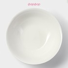 Тарелка фарфоровая глубокая Доляна White Label, 1500 мл, d=22,5 см, цвет белый - Фото 2