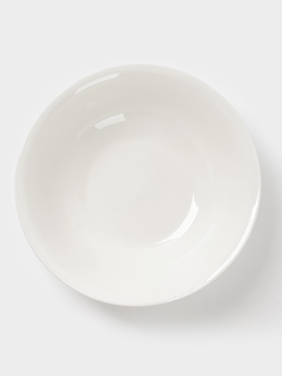 Тарелка глубокая Доляна White Label, 1.5 л, d=22.5 см, фарфор, белая