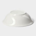 Тарелка фарфоровая глубокая Доляна White Label, 1500 мл, d=22,5 см, цвет белый - Фото 3