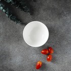 Салатник фарфоровый толстостенный Доляна White Label, 170 мл, d=10 см, цвет белый - Фото 5