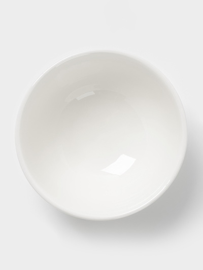 Салатник толстостенный Доляна White Label, 400 мл, d=12.5 см, фарфор, белый