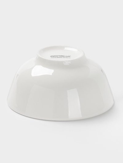 Салатник толстостенный Доляна White Label, 400 мл, d=12.5 см, фарфор, белый