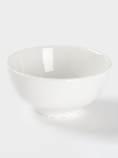 Салатник толстостенный Доляна White Label, 400 мл, d=12.5 см, фарфор, белый