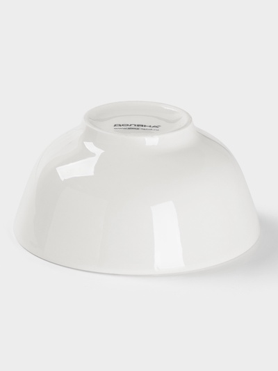 Салатник толстостенный Доляна White Label, 400 мл, d=12.5 см, фарфор, белый