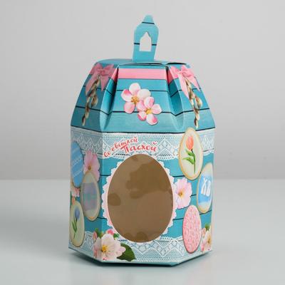 Коробка кондитерская складная, упаковка «Светлая Пасха», 16.5×14.5×21 см