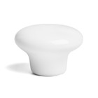 Ручка-кнопка Ceramics 002, керамическая, белая - фото 8620933