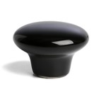 Ручка-кнопка BOWL Ceramics 002, d=38, керамическая, черная - фото 290481720
