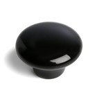 Ручка-кнопка BOWL Ceramics 002, d=38, керамическая, черная - Фото 4