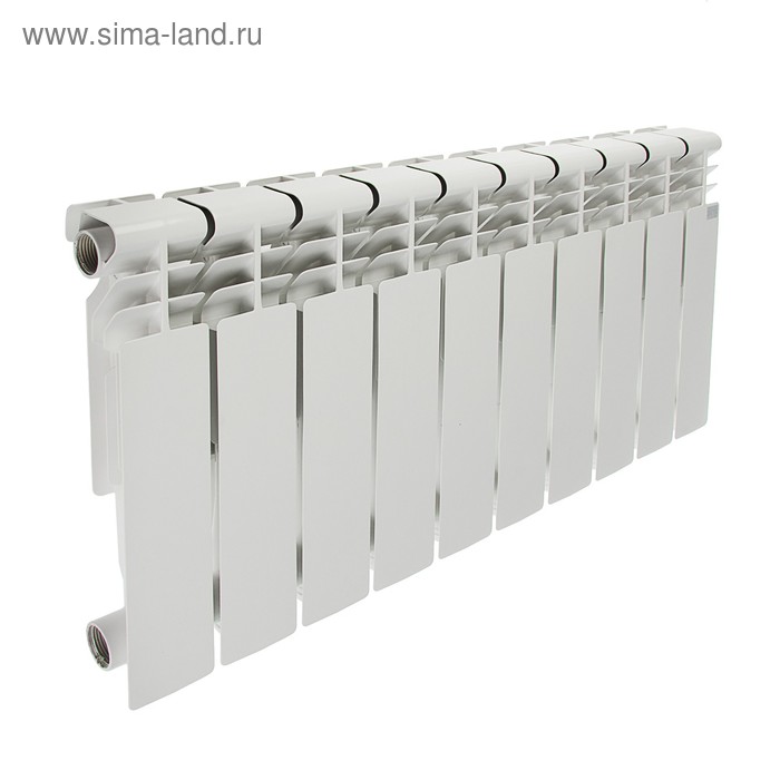 Радиатор алюминиевый STI, 350 x 80 мм, 10 секций - Фото 1