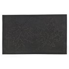 Коврик придверный резиновый «Кленовые листики», 45×75 см, цвет чёрный - Фото 2