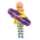 Кукла-малышка "Алина" скейтбордистка, МИКС - Фото 2