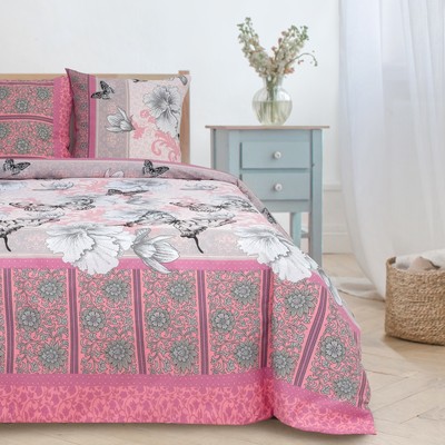 Постельное бельё "Этель" 2 сп Вдохновение (вид 2) 175*215 см, 200*220 см, 70*70 см - 2 шт, бязь 125 г/м2