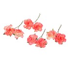 Цветы гвоздики из бумаги (набор 8 шт) нежно-розовые - Фото 2