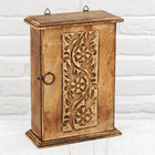 Ключница дерево "Узоры" 8х18х28 см - Фото 1