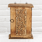 Ключница дерево "Узоры" 8х18х28 см - Фото 4