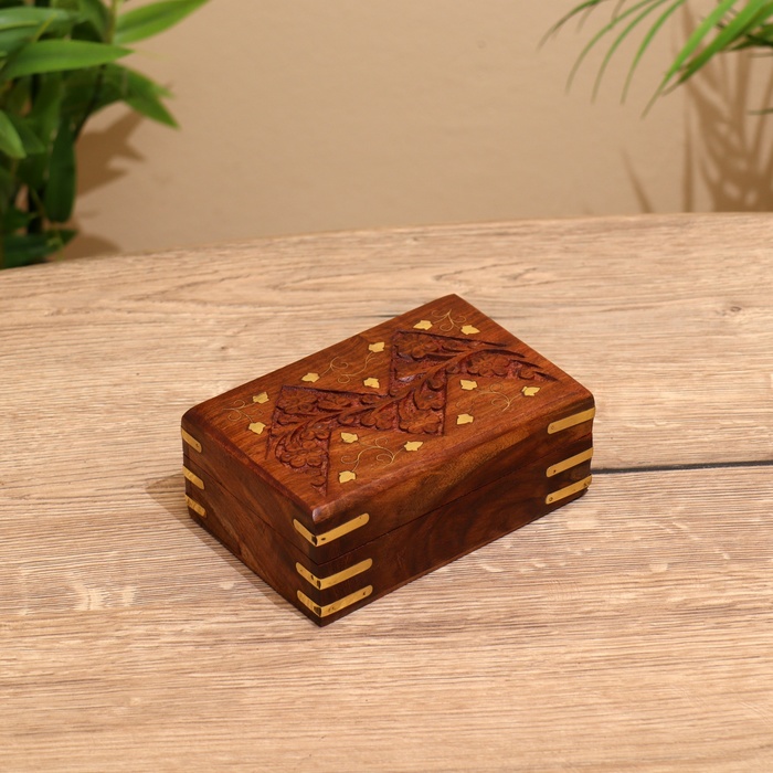 Шкатулка «Волна», 15×10×6 см, дерево