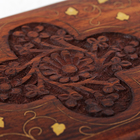 Шкатулка «Большой цветок», 13×20×6 см, дерево - Фото 4