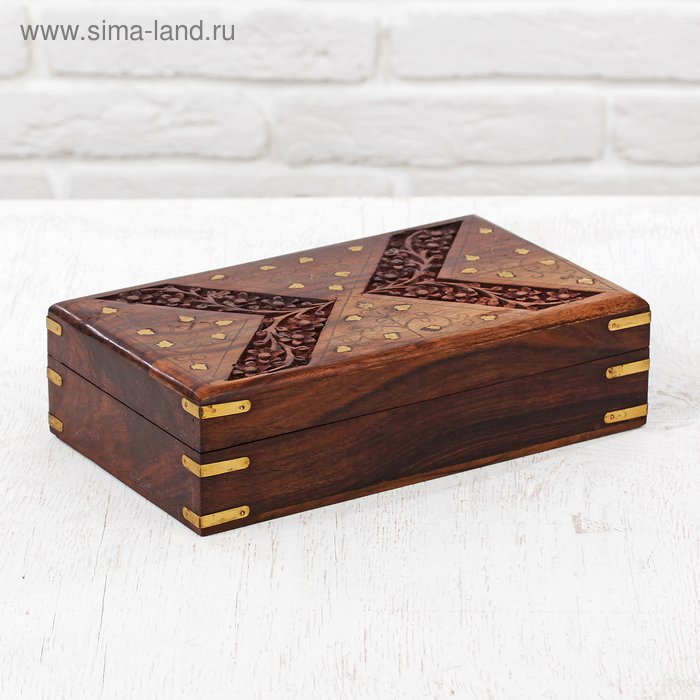 Шкатулка «Направление», 15×25.5×7 см, дерево - Фото 1