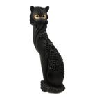 Фигура "Кошка Маркиза" орнамент сеточка чёрная с медн.рис 14х11х48см - Фото 2