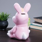 Копилка "Кролик Ушастый" розовый 29см - Фото 2