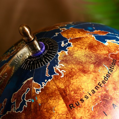 Сувенир глобус "Морской" 22х22х30 см