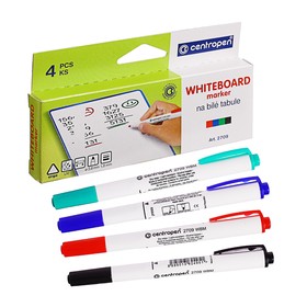 Набор маркеров для доски, 4 цвета, Centropen 2709, 3.8 мм