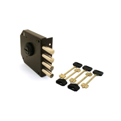 Замок накладной «Эльбор» ReX, 2.14, б/о, (1.05.51), 5 ключей