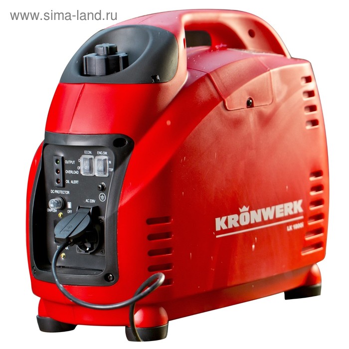 Генератор KRONWERK LK 1800i, инверторный, 1.8 кВт, 220 В, бак 3,6 л, ручной старт - Фото 1