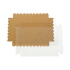Коробочка для печенья с PVC крышкой, крафт, 22 х 15 х 3 см - Фото 4