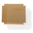 Коробочка для печенья с PVC крышкой, крафт 25 х 25 х 3 см - Фото 4