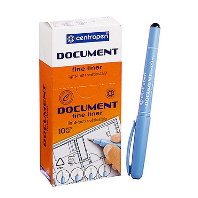 Ручка капиллярная для черчения Centropen 2631 линия 0.3 мм, чёрная, длина письма 500 м