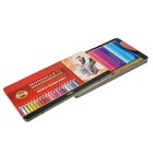 Карандаши акварельные набор 72 цвета, Koh-I-Noor Mondeluz 3727, в металлическом пенале - Фото 2