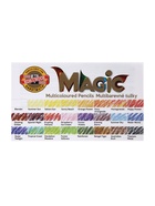 Карандаши Koh-I-Noor Magic 3408, 13 цветов, 5.6 мм, с многоцветным грифелем, корпус МИКС, L=175 мм, толстые - Фото 12