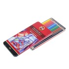 Карандаши Koh-I-Noor 3822 PolyColor художественные, мягкие, 12 цветов, в металлическом пенале - Фото 2